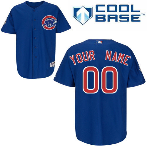 Chicago Cubs Personalized custom Blue Jersey
