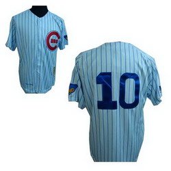 jerseys Chicago Cubs 10 SANTO white