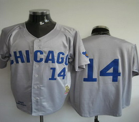 Chicago cub 14 blank grey Jerseys Mitchell and ness Chicago cub 14 blank grey Jerseys Mitchell and ness