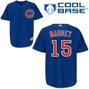Chicago Cubs 15 darwin barney Blue jerseys