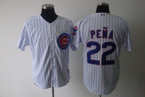 Chicago Cubs 22 Pena white Jerseys