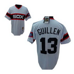 jerseys Chicago White Sox 13 GUILLEN white