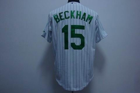 Chicago White Sox 15 beckham White(green strip) Chicago White Sox 15 beckham White(green strip)