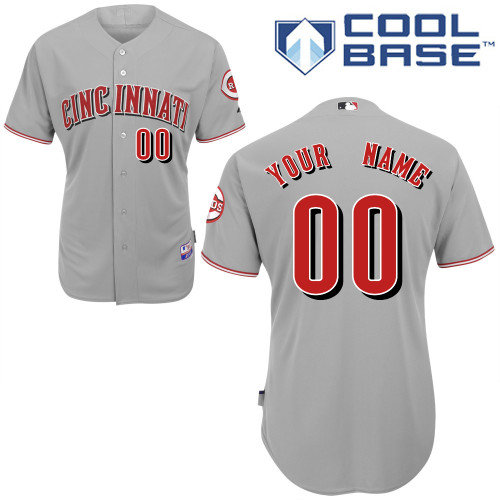 Cincinnati Reds Personalized custom Grey Jersey Cincinnati Reds Personalized custom Grey Jersey