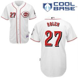 mlb Cincinnati Reds 27# Scott Rolen white cool base jerseys mlb Cincinnati Reds 27# Scott Rolen white cool base jerseys
