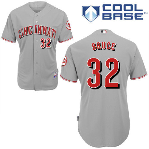 mlb Cincinnati Reds 32# Bruce grey cool base jerseys mlb Cincinnati Reds 32# Bruce grey cool base jerseys