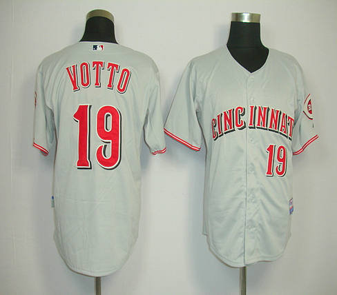Cincinnati Reds 19 VOTTO gray JERSEYS COOL BASE Cincinnati Reds 19 VOTTO gray JERSEYS COOL BASE