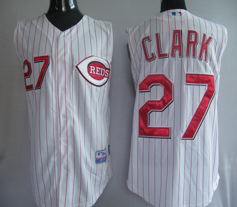 MLB Jerseys Cincinnati Reds 27# Clark White 2 MLB Jerseys Cincinnati Reds 27# Clark White 2