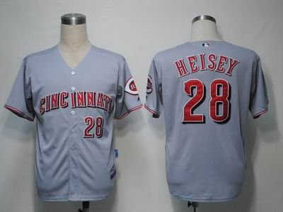 MLB Jerseys Cincinnati Reds 28 Heisey Grey Cool Base MLB Jerseys Cincinnati Reds 28 Heisey Grey Cool Base