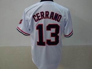 Cleveland Indians 13 Cerrano White