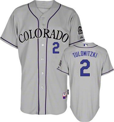 2012 new Colorado Rockies 2 Troy Tulowitzki GREY Cool Base Jersey