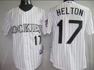 Colorado Rockies 17 Helton White Jerseys