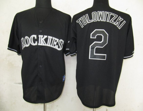 MLB Colorado Rockies 2 Tulowitzki Black Fashion Jerseys MLB Colorado Rockies 2 Tulowitzki Black Fashion Jerseys