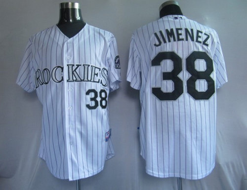 MLB Jerseys Colorado Rockies 38# Jimemez White MLB Jerseys Colorado Rockies 38# Jimemez White