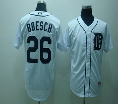 Detroit Tigers 26 Brennan Boesch White Jersey