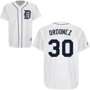 Detroit Tigers 30 Magglio Ordonez white Home Detroit Tigers 30 Magglio Ordonez white Home