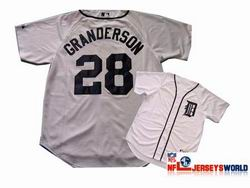 MLB Majestic Detroit Tigers 28 Granderson White Jerseys MLB Majestic Detroit Tigers 28 Granderson White Jerseys
