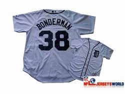 MLB Majestic Detroit Tigers 38 Bonderman White Jersey
