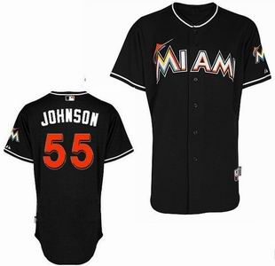 Miami Marlins 55 Josh Johnson black Jerseys Miami Marlins 55 Josh Johnson black Jerseys