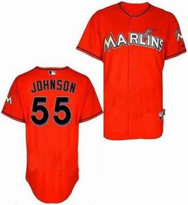 Miami Marlins 55 Josh Johnson red Jerseys Miami Marlins 55 Josh Johnson red Jerseys