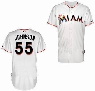 Miami Marlins 55 Josh Johnson white Jerseys Miami Marlins 55 Josh Johnson white Jerseys