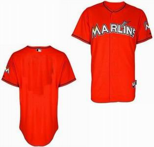 Miami Marlins blank red Cool Base Jersey Miami Marlins blank red Cool Base Jersey