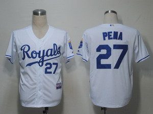 Kansas City Royals 27 Pena White
