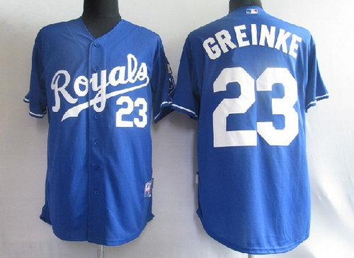 MLB Jerseys Kansas Royals 23# Greinke Blue MLB Jerseys Kansas Royals 23# Greinke Blue
