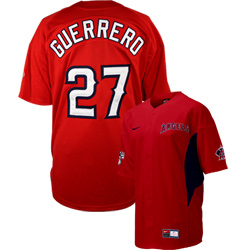 Mlb jerseys&Anaheim Angels 27& V.Guerrero red