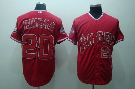 MLB Los Angeles Angels #20 Rivera red (cool base)