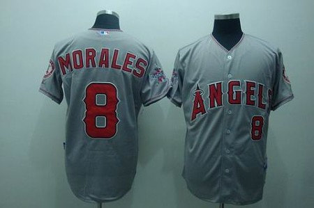 MLB Los Angeles Angels #8 Morales grey(cool base)