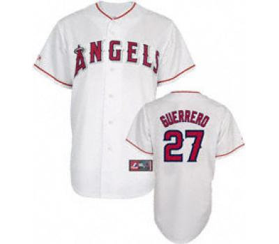 Anaheim Angels 27 V Guerrero white