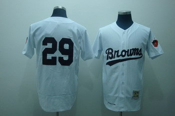 Cleveland Browns 29 Paige white Jerseys Mitchell and ness