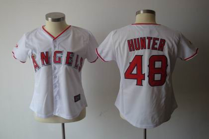 Women Los Angeles Angels 48 Hunter WHITE Jerseys Women Los Angeles Angels 48 Hunter WHITE Jerseys