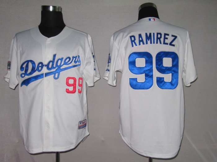 MLB Jerseys Los Angeles Dodgers 99 Manny Ramirez White【new MLB Jerseys Los Angeles Dodgers 99 Manny Ramirez White【new