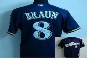 Kids Milwaukee Brewers 8 Ryan Braun blue Kids Milwaukee Brewers 8 Ryan Braun blue