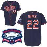 Minnesota Twins 22 Carlos Gomez Away Jersey blue Minnesota Twins 22 Carlos Gomez Away Jersey blue