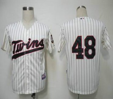 MLB Jerseys Minnesota Twins 48 Pavano Cream blue strip MLB Jerseys Minnesota Twins 48 Pavano Cream blue strip