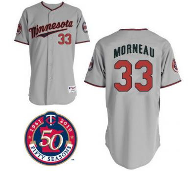 mlb minnesota twins #33 morneau grey 50th mlb minnesota twins #33 morneau grey 50th