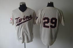 Minnesota Twins #29 Mauer cream jerseys