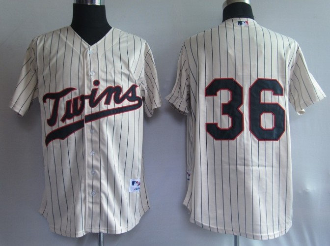 Minnesota Twins 36 Nathan cream