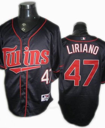 Minnesota Twins 47 Liriano Blue Jerseys 2011 NEW