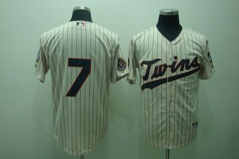 Minnesota Twins Mauer 7 Cream W50TH Jerseys Minnesota Twins Mauer 7 Cream W50TH Jerseys