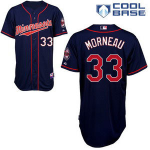 Minnesota-Twins-33-Morneau-blue-Cool base-Jerseys