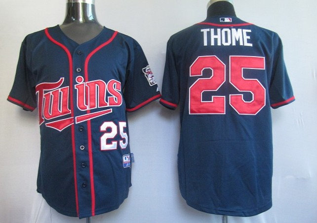 MLB Jerseys Minnesota Twins 25# Thome Blue