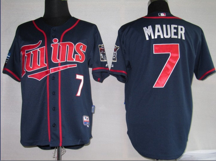 MLB Jerseys Minnesota Twins 7# Mauer blue 2010 MLB Jerseys Minnesota Twins 7# Mauer blue 2010