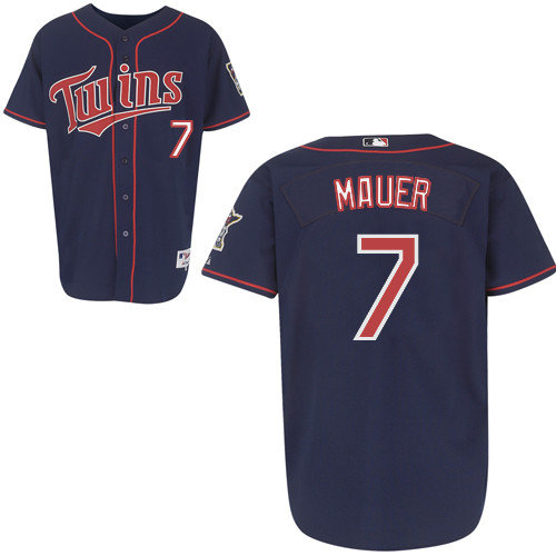 Minnesota Twins 7 Joe Mauer blue Minnesota Twins 7 Joe Mauer blue