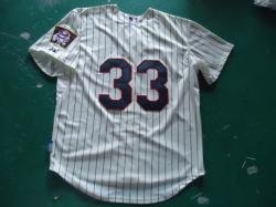 MLB Minnesota Twins 33# Justin Morneau cream cool base Jerseys