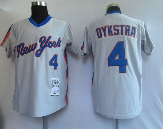 New York Mets 4# Dykstra Grey【mitchellandness】jerseys New York Mets 4# Dykstra Grey【mitchellandness】jerseys