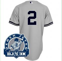 New York Yankees 2# 2011 All-star Grey Jerseys